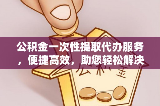 东西湖公积金一次性提取代办服务，便捷高效，助您轻松解决资金难题