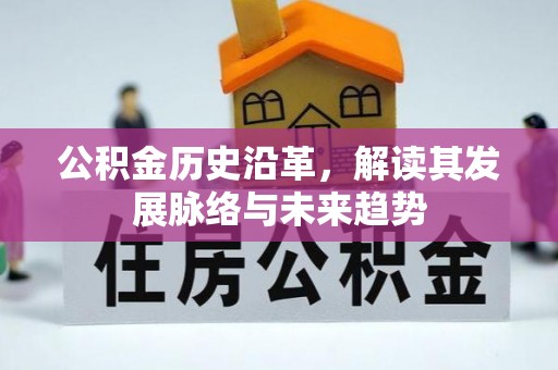 东西湖公积金历史沿革，解读其发展脉络与未来趋势