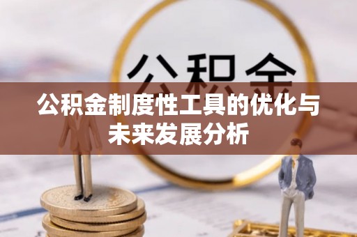 东西湖公积金制度性工具的优化与未来发展分析
