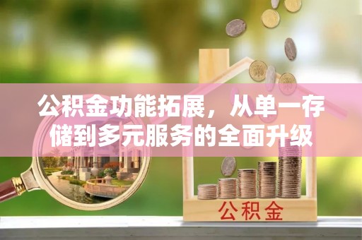 东西湖公积金功能拓展，从单一存储到多元服务的全面升级