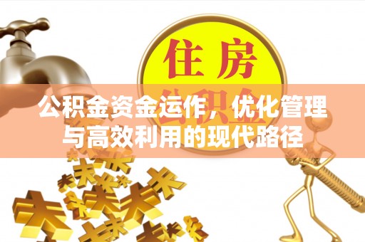 东西湖公积金资金运作，优化管理与高效利用的现代路径