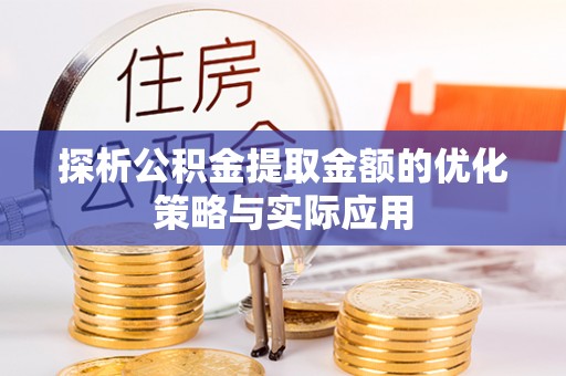东西湖探析公积金提取金额的优化策略与实际应用