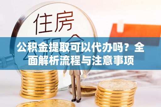 东西湖公积金提取可以代办吗？全面解析流程与注意事项