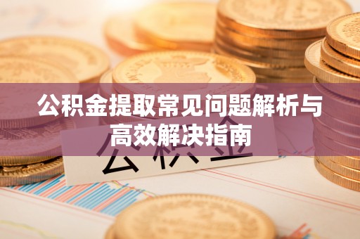 东西湖公积金提取常见问题解析与高效解决指南