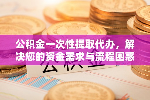 东西湖公积金一次性提取代办，解决您的资金需求与流程困惑