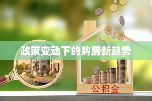 东西湖政策变动下的购房新趋势