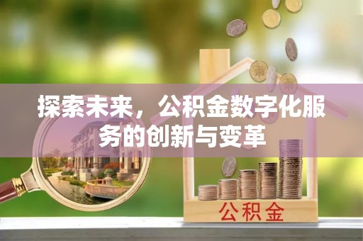 东西湖探索未来，公积金数字化服务的创新与变革