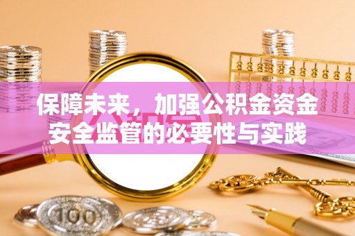 东西湖保障未来，加强公积金资金安全监管的必要性与实践