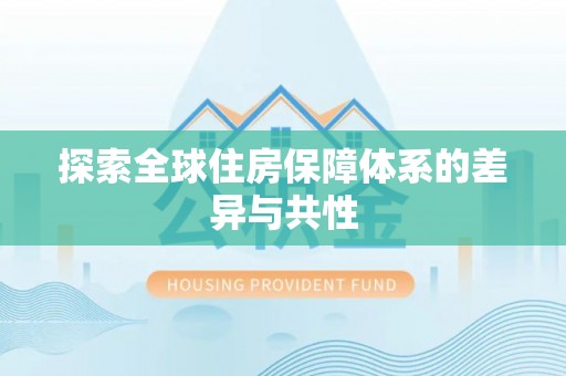 东西湖探索全球住房保障体系的差异与共性