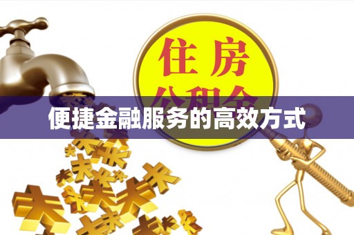 东西湖便捷金融服务的高效方式