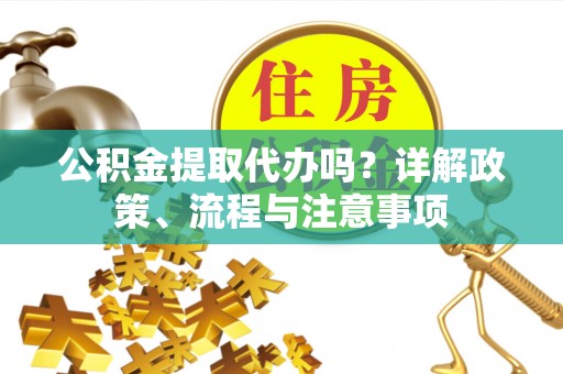 东西湖公积金提取代办吗？详解政策、流程与注意事项