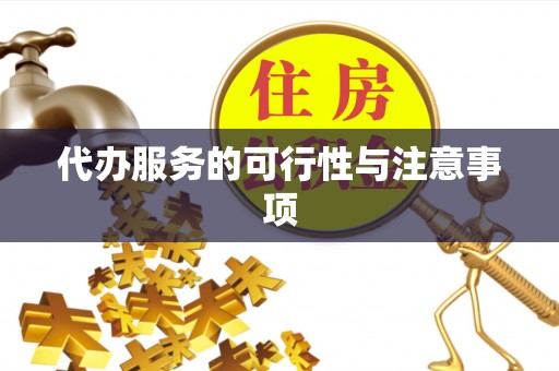 东西湖代办服务的可行性与注意事项