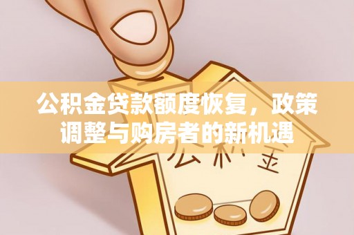 东西湖公积金贷款额度恢复，政策调整与购房者的新机遇