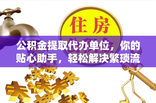 东西湖公积金提取代办单位，你的贴心助手，轻松解决繁琐流程