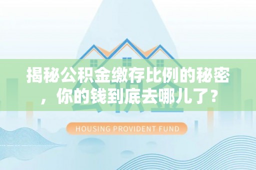 东西湖揭秘公积金缴存比例的秘密，你的钱到底去哪儿了？