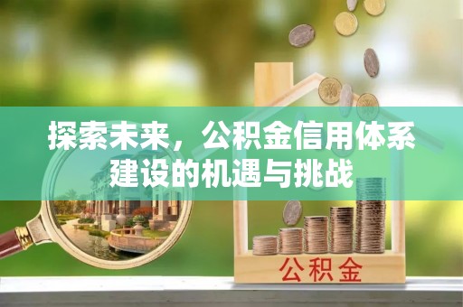 东西湖探索未来，公积金信用体系建设的机遇与挑战